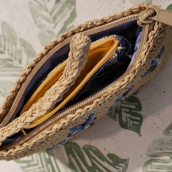 Wristlet and Coin Purse -  Woven Paper - Beachy Coastal / Tiki - NWOT - Picture 11 of 11